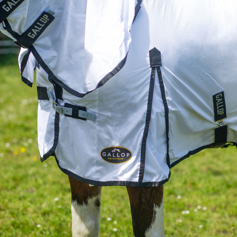 Gallop Classic Combo Fly Rug in White-2